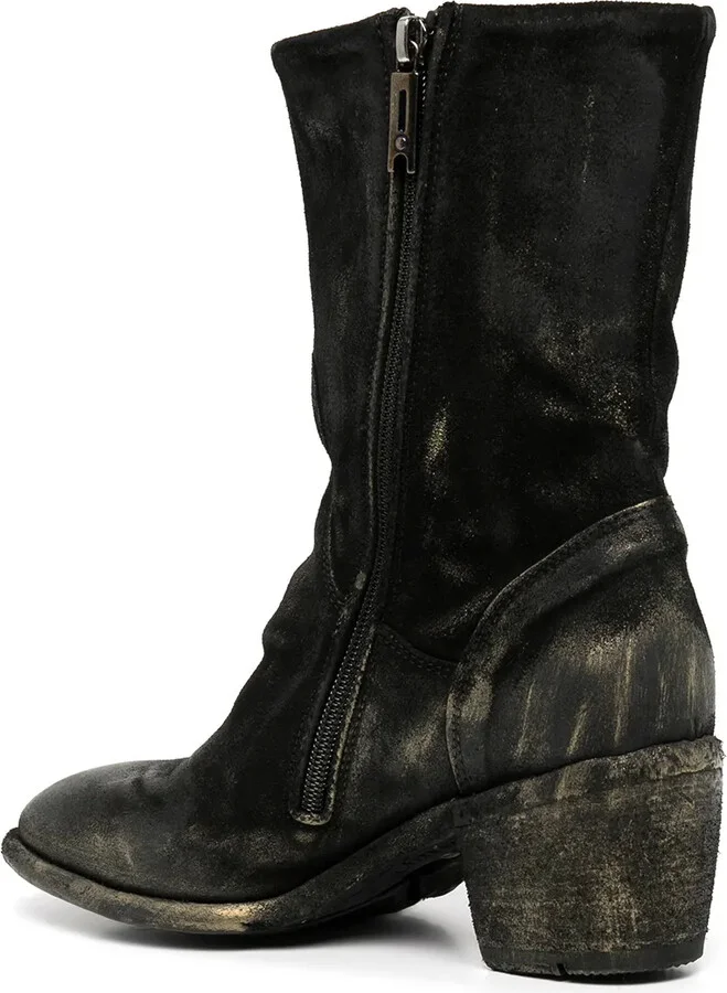Metallic-Effect Mid-Calf Boots - Image 3