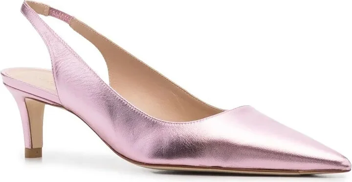 Metallic-Effect Pointed Pumps - Image 2