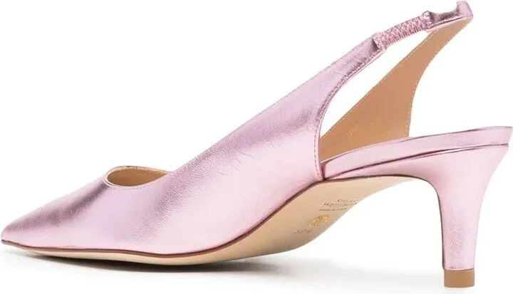 Metallic-Effect Pointed Pumps - Image 3