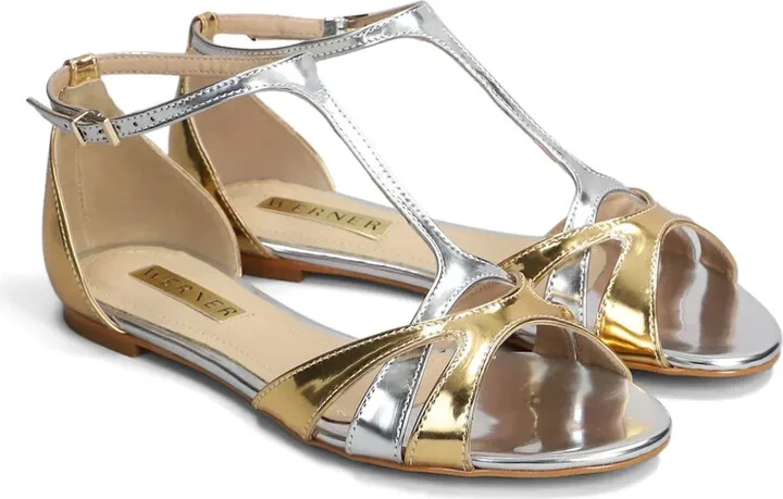 Metallic-Effect Sandals - Image 2