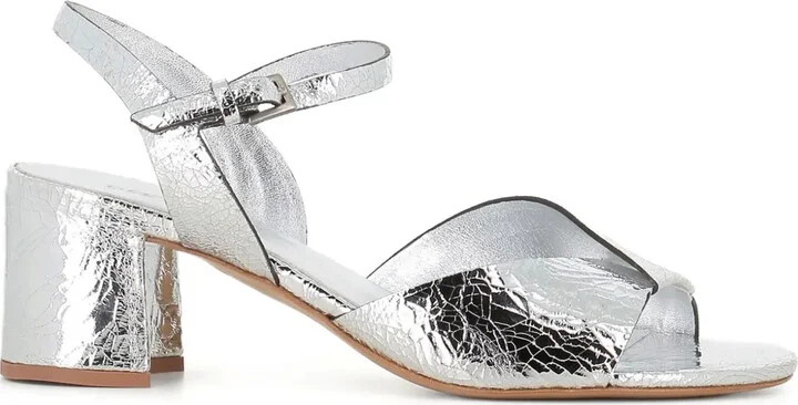 Metallic-Effect Sandals