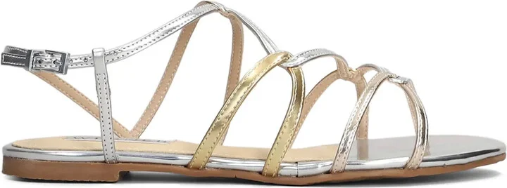 Metallic-Effect Sandals