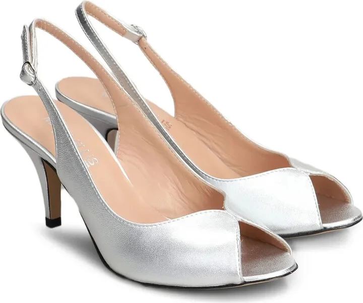 Metallic-Effect Slingback Pumps - Image 2
