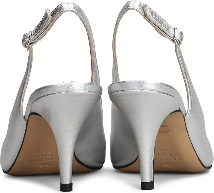 Metallic-Effect Slingback Pumps - Image 3