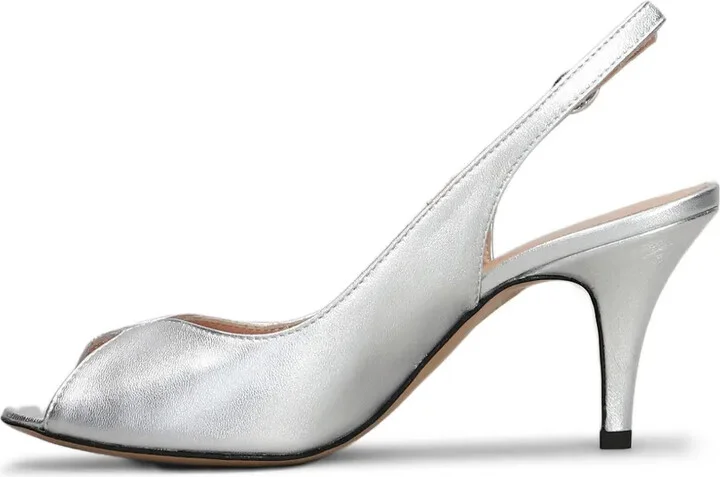 Metallic-Effect Slingback Pumps - Image 4