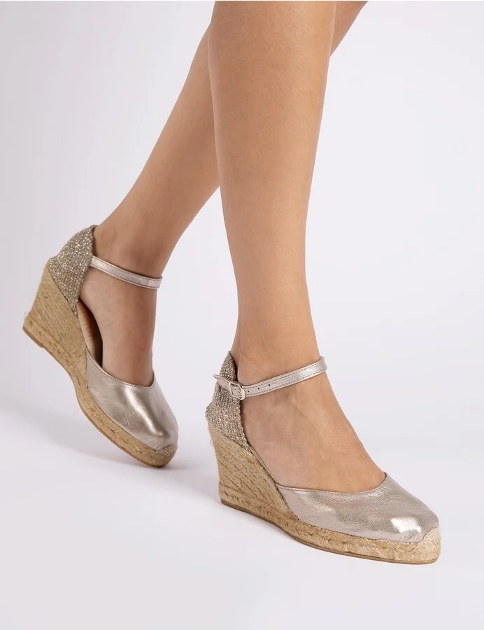 Metallic Espadrille Wedge - Image 2