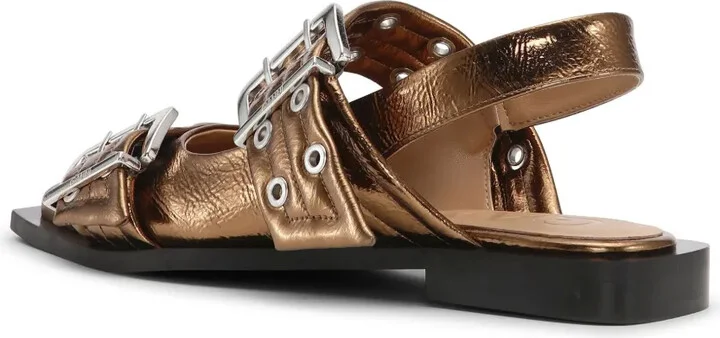 Metallic Feminine Ballerina Shoes - Image 3