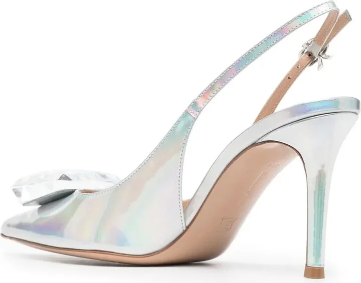 Metallic-Finish 95mm Pointed Pumps - Image 3