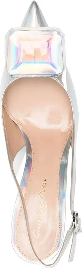 Metallic-Finish 95mm Pointed Pumps - Image 4