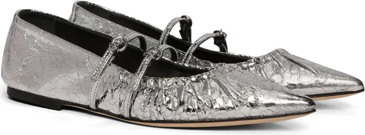 Metallic-Finish Ballerina Shoes - Image 2