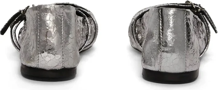 Metallic-Finish Ballerina Shoes - Image 3