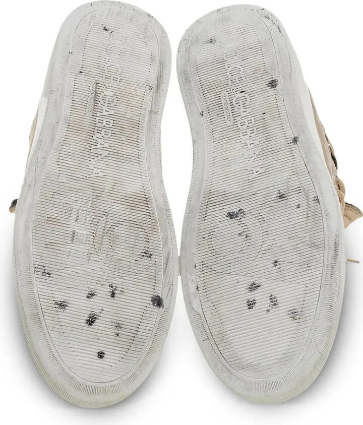 Metallic-Finish Leather Sneakers - Image 5