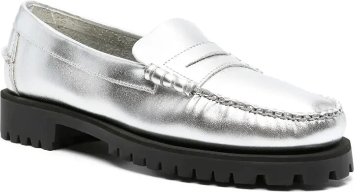 Metallic-Finish Loafers - Image 2