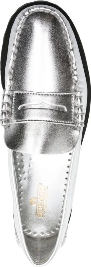 Metallic-Finish Loafers - Image 4