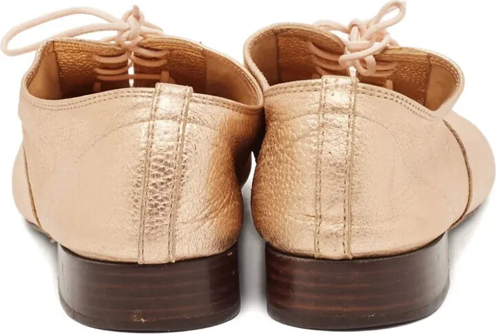 metallic-finish Oxford shoes - Image 3