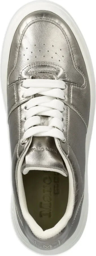 Metallic-Finish Platform Sneakers - Image 3