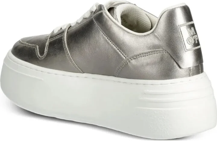 Metallic-Finish Platform Sneakers - Image 4
