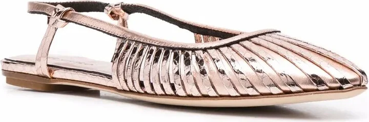 Metallic-Finish Slingback Pumps - Image 2