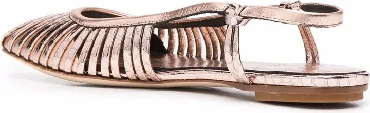 Metallic-Finish Slingback Pumps - Image 3