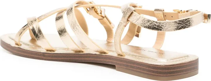 Metallic Flat Sandals - Image 2