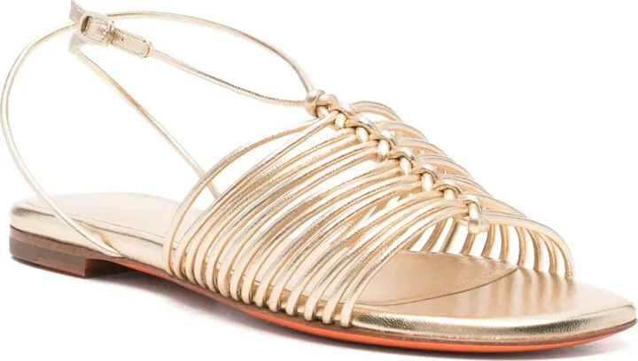 Metallic Flat Sandals - Image 2