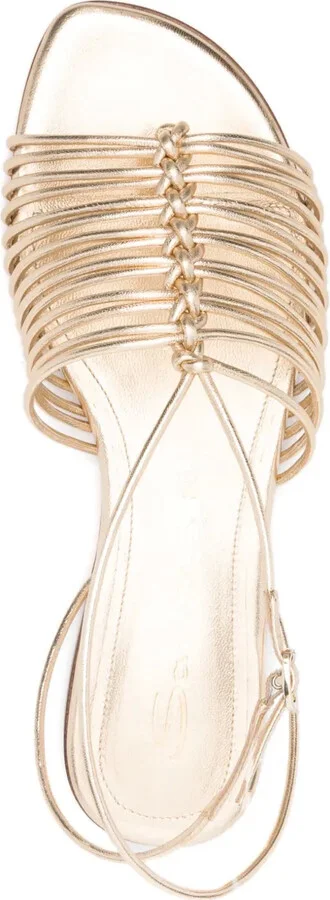 Metallic Flat Sandals - Image 4