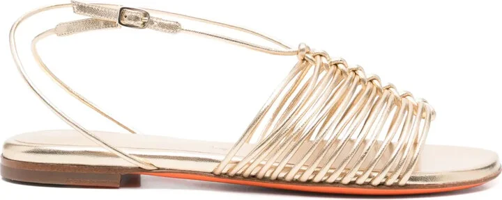 Metallic Flat Sandals