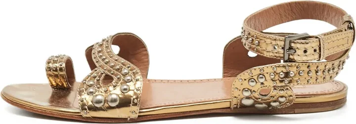 Metallic Flat Sandals