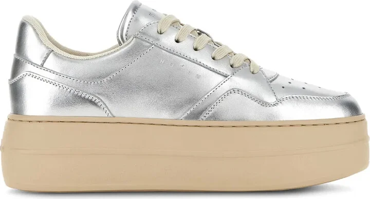Metallic Flatform Sneakers