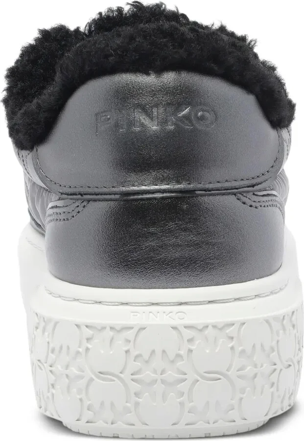 Metallic Fur-Lined Sneakers - Image 3