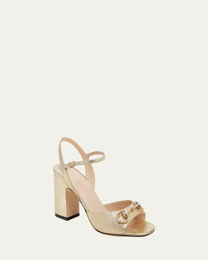 Metallic Galassia Lady Horsebit Sandals - Image 9