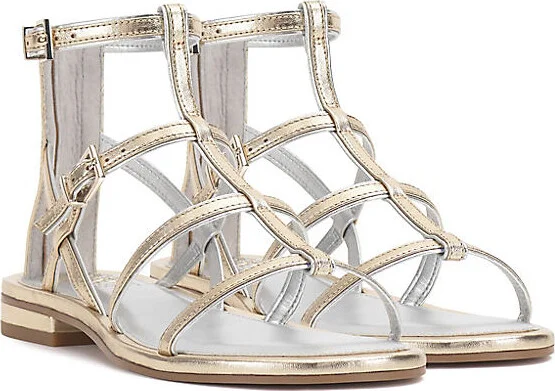 Metallic Gladiator Sandals - Image 2