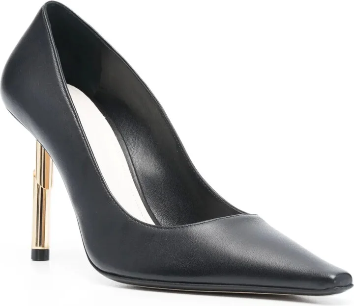 Metallic-Heel Pointed-Toe Pumps - Image 2