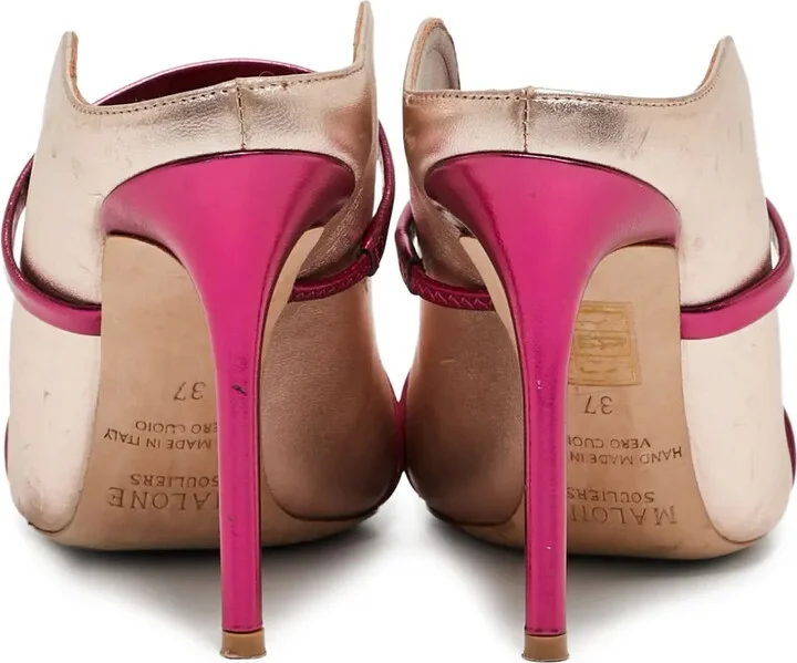 Metallic Heeled Mules - Image 4