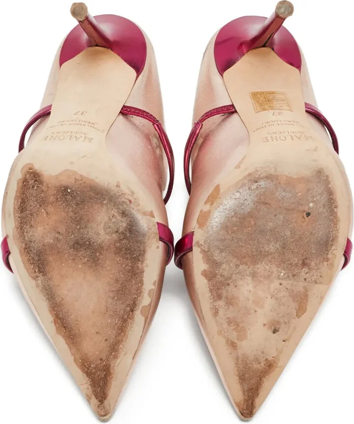 Metallic Heeled Mules - Image 5
