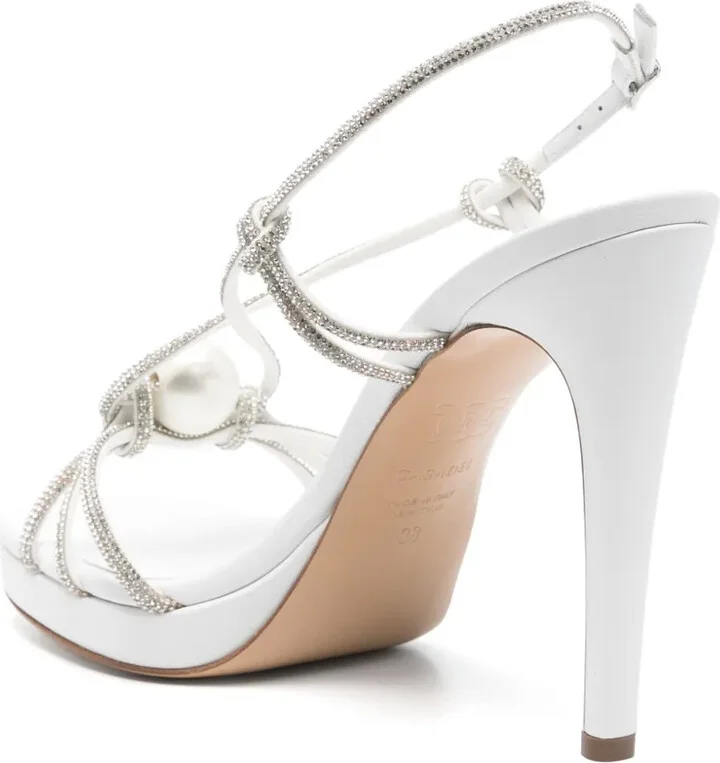 Metallic Heeled Sandals - Image 3