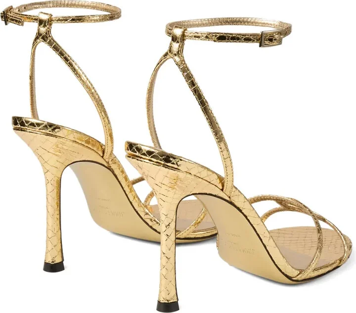 Metallic Heeled Sandals - Image 2