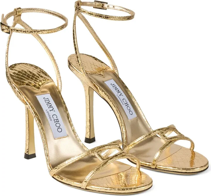 Metallic Heeled Sandals - Image 5