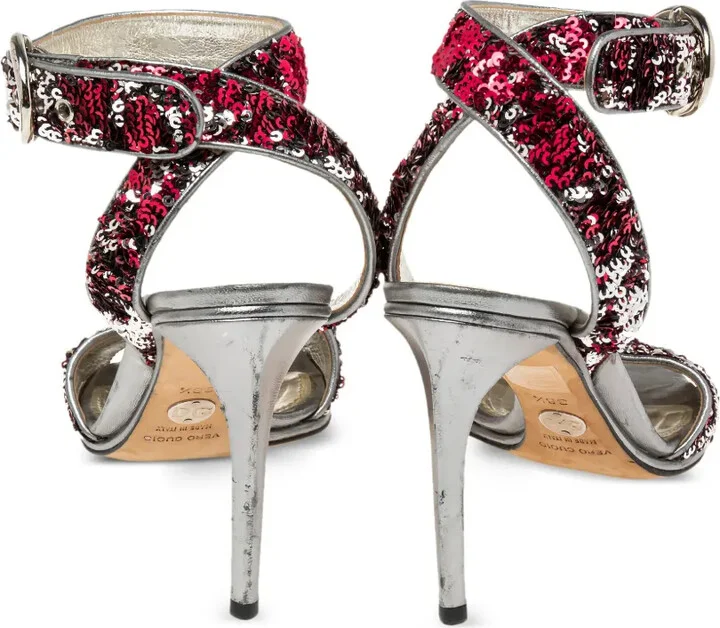 Metallic Heeled Sandals - Image 3