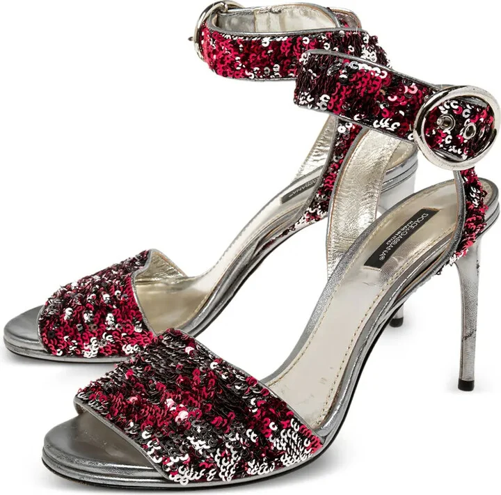 Metallic Heeled Sandals - Image 5