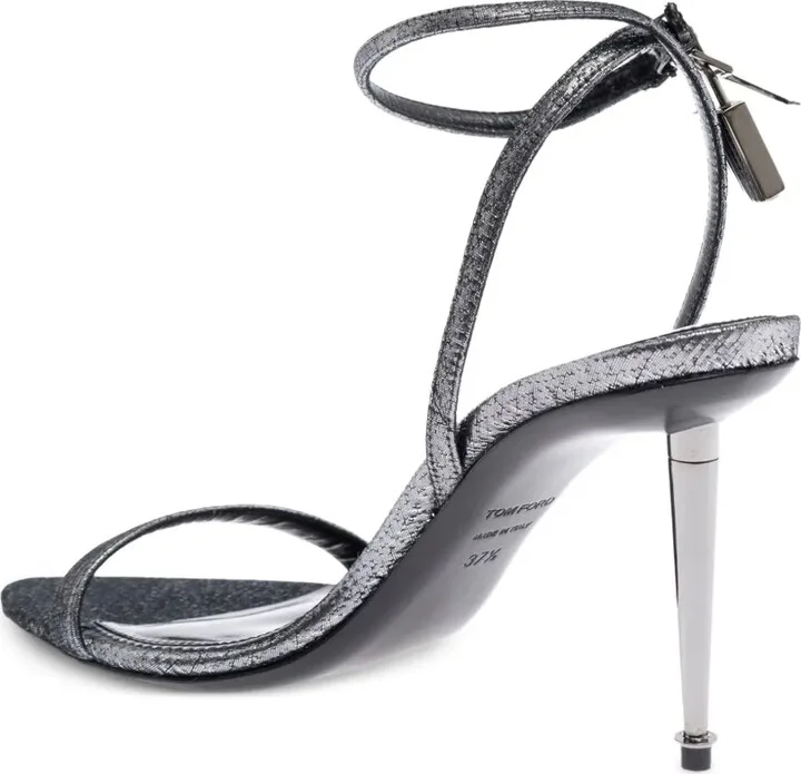 Metallic Heeled Sandals - Image 3