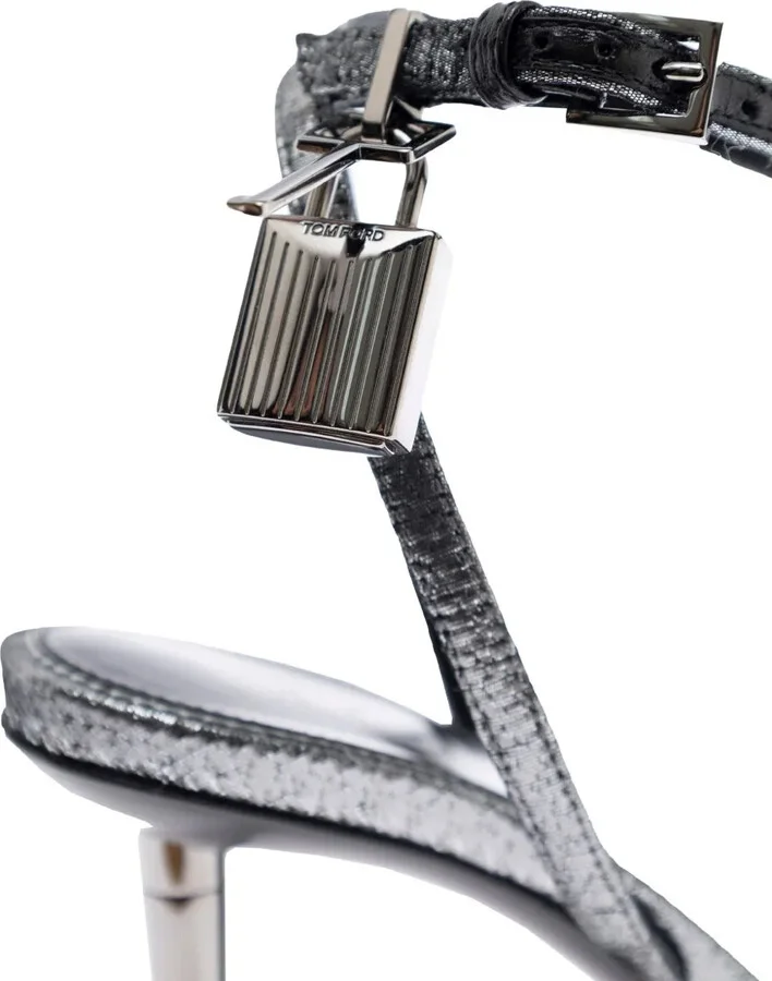 Metallic Heeled Sandals - Image 4