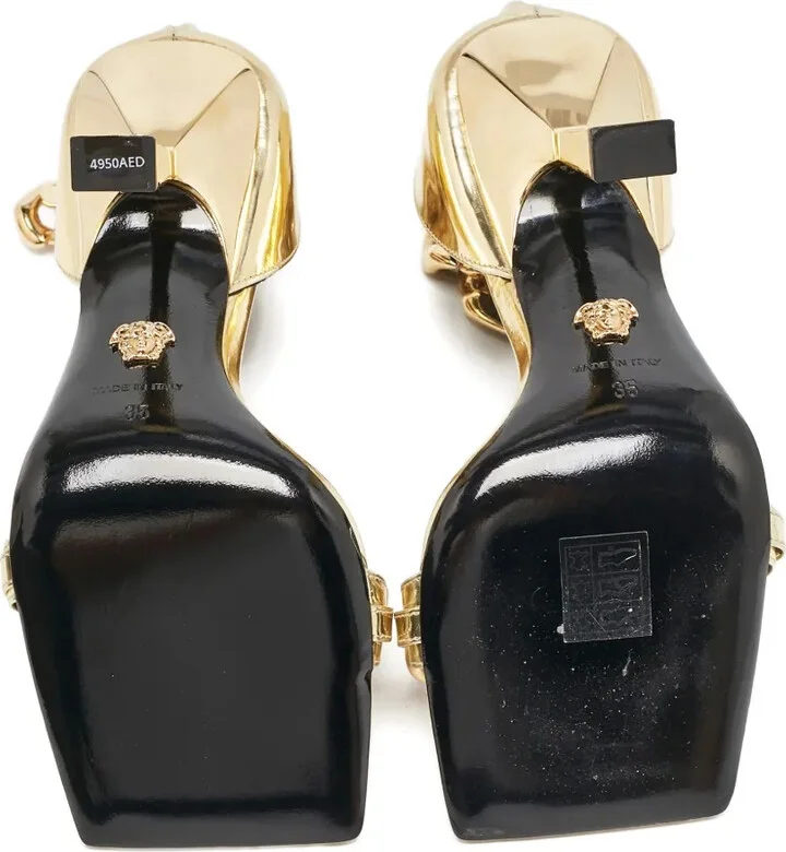 Metallic Heeled Sandals - Image 5