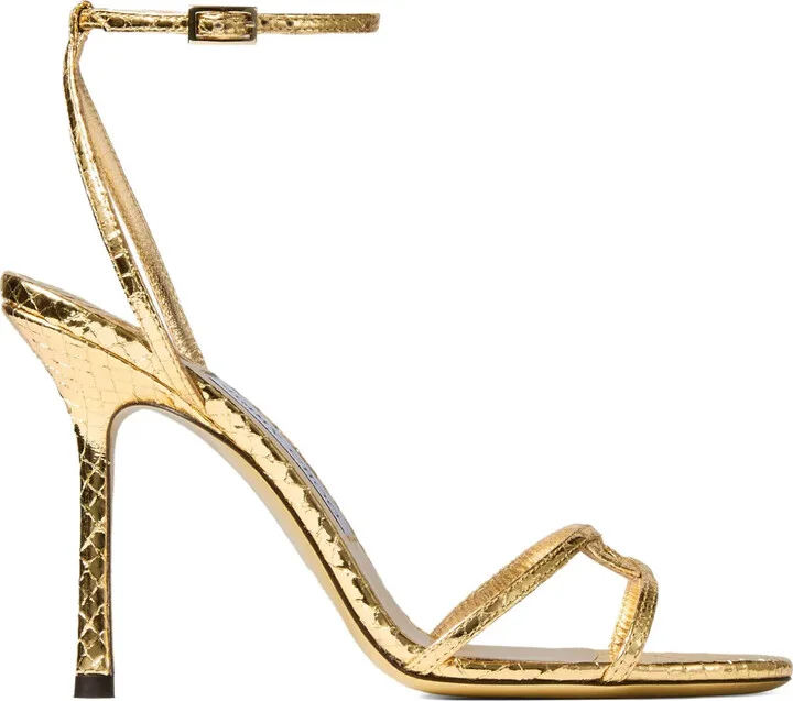 Metallic Heeled Sandals