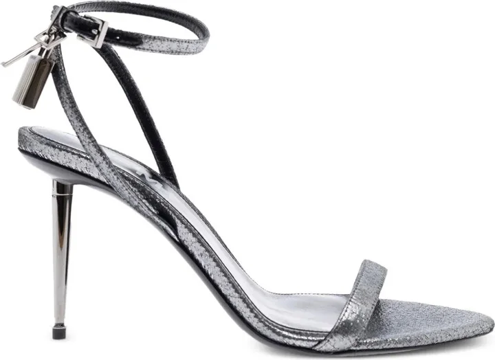 Metallic Heeled Sandals