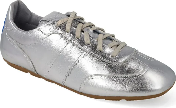 Metallic Lace-Up Sneakers - Image 2