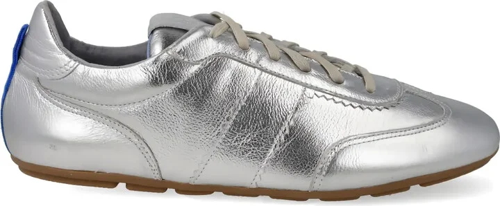 Metallic Lace-Up Sneakers