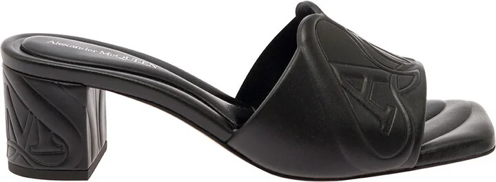 Metallic Leather Flat Sandal