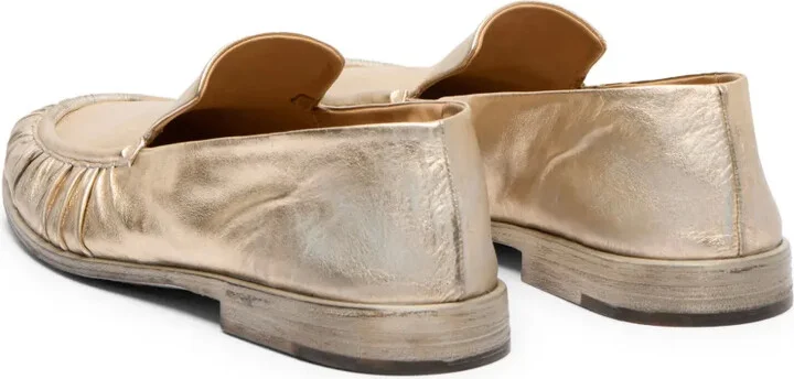 Metallic-Leather Loafers - Image 3