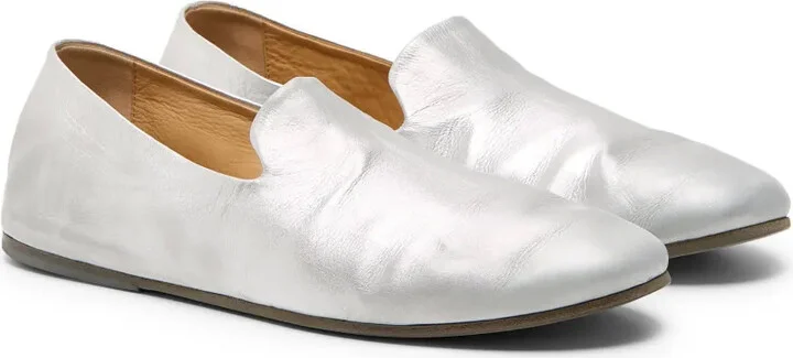 Metallic-Leather Loafers - Image 2
